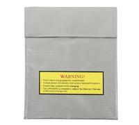 iplusmile Lipo Battery Safe Bag: 18x23cm/7 × 9 inch Fireproof Document Bag Battery Resistant Explosion Guard for Lipo Batteries,Silver