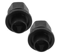 iplusmile Lug Effortless Wheel Flanged 2pcs M22x1.5 Hexagonal Steel Nuts 52mm Height Self-aligning Structure with Maintenance for Truck Wheel and Semi Trailer End System for Emergency
