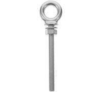 iplusmile M8 Long Ring Eye Bolt with Nut and Washer Stainless Steel 316 Marine Grade Lifting Screw Hook for Boat Dock Ceiling Hanging Hardware