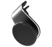 iplusmile Magnetic Car Phone Holder Black with Silicone Magnet and Metal, Stable and Safe L Type Phone Stand for Car Air Vent, for Using Gps while Driving