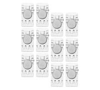 iplusmile Magnetic Clips Abs and Steel Material 12pcs with Magnetic Hold Multipurpose Fridge and Locker Clips for Displaying Photos for Office and Home Use Notes and Id Cards