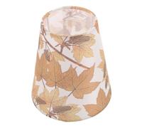 iplusmile Maple Leaf Print Fabric Lampshade for Table and Wall Lamps Socket Light Cover with Soft Diffusion 6.3" Bottom X 3.5" 5.9" Height