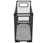 iplusmile Mesh Foldable File Organizer Iron Wire Frame, Small Desktop Document Holder and Multifunctional Storage Basket for Office Filing and Desk Organization