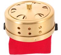 iplusmile Metal Burner Box Household Moxibustion Box Copper Body Moxibustion Pot with Three Temperature Adjustment Levels Rotating Copper Lid Anti-Scald Design with Random Color
