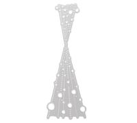 iplusmile Metal Curtain Shape Carbon Steel Cutting Dies Stencil for DIY Scrapbooking Card Making Handcraft Tools with Polka Dot Embossing Design