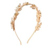 iplusmile Metal Leaf Headband Wedding Accessories Bridal Headpieces for Women Elegant Baroque Alloy Design Lightweight Festival Hair Accessory