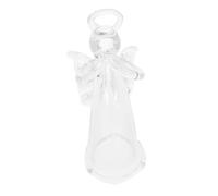 iplusmile Mini Glass Angel Ornament Handmade Glass Pendant Car Hanging Decoration Creative Religious Angel Shape for Men Desk Bookshelf Display