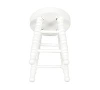 iplusmile Miniature Wooden Stool for Dollhouse Realistic Furniture Adornment for Scale Playhouse Decor Crafted from Sturdy Wood for Lifelike Scenes