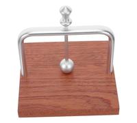 iplusmile Modern Silver Dinner Napkin Holder with Weighted Arm and Nonslip Base, Large Capacity Tabletop Tissue Dispenser Made of Wood and Aluminum for Kitchen Countertop and Restaurants