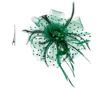 iplusmile Multi-function Portable Party Hairband Lightweight Wear-resistant Gauze Headband Delicate Chic Design Black Hair Accessory for Wedding Photograph Prop Random Color