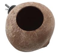 iplusmile Natural Coconut Shell Bird Nest Hanging Ornament for Squirrel and Bird, Comfortable Handmade Shell House Suitable for Home and Garden Use