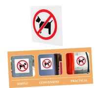 iplusmile No Pets Allowed Sign Strong Adhesive Door Notice for Store Entrance Forbid Pet Inside Reminder for Shopping Malls and Supermarkets No Dogs Allowed Warning Plaque