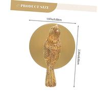 iplusmile Nordic Style Brushed Brass Bird Wall Mounted Art Hook for Home Creative Coat Hanger for Living Bedroom and Easy to Install Clothes and Hat Hook