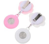 iplusmile Nurse Pocket Watches Easy to Wear and Practical for Work 2pcs Watches Silicone with Retractable Cord and Back Clip Design, Lovely Cat Paw Style for Nursing Staff