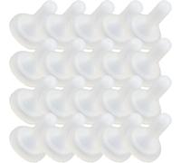 iplusmile Nursing Supplies 20pcs White Easy to Replace and Clean Silicone Puppy Kitten Pacifiers Pet Using Feeders for Little Pets