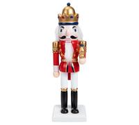 iplusmile Nutcracker Red Decoration King, Ornament for Wooden Home
