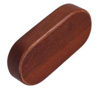 iplusmile Oval Walnut Wood Block 10x5x2cm DIY Handcraft Base for Car Model Display, Unfinished Walnut Woodcraft Block for Woodcarving and Home Decor Projects