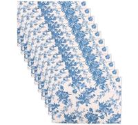 iplusmile Paper Wrappers Multi-functional and Not Easy to Tear 10pcs Blue with Classic Delicate Design Elegant Wedding Wrapping Paper, 50x76cm for DIY Projects and Cake Boxes