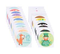 iplusmile Pcs Baby Monthly Stickers Infant Month Stickers Assorted Color Paper Beautiful Delicate Style for Photos Scrapbooking Newborn Milestone Recording