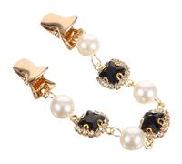 iplusmile Pearl Cardigan Clip Sweater Shawl Pin Fashionable Collar Holder for Bolero Cardigans and Jackets Metal Brooch Womens Blouse Accessory Multi Use Decorative Closure for Sweater and