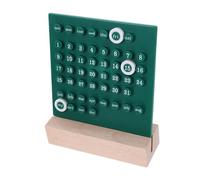iplusmile Perpetual Desk Calendar Acrylic Removable Month Date Display Desktop Organizer for Office Home Decor Compact Lightweight Green