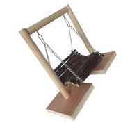 iplusmile Pet Bird Hammock for Cockatiel Parrots Toy Swing and Hamster Cage Platform for Small Pets to Play and Rest