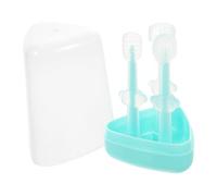 iplusmile Pet Silicone Toothbrush Kit Dog Kitten Brush Soft Bristles Head Sensitive Pet Care Comfortable to Hold Handle
