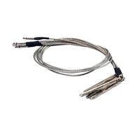 iplusmile Piezo Pickup Rod Stick Bars Mellow and Thick Sound 5 Pcs with Piezo Wire 3 String Passive Pickup with 2.5mm Plug Diameter No Noise for Acoustic and Cigar Box Guitars for Folk