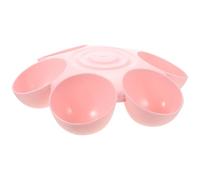 iplusmile Pink Flower Shaped Pet Feeding Bowl Made of Bite Resistant Plastic with Easy to Wash Feature, Unique Contemporary Design Suitable a Decent Gift for Pet Lovers