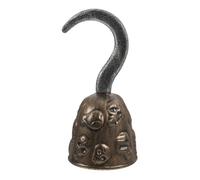 iplusmile Pirate Hook Prop: Captain Pirate Hook Costume Halloween Captain Cosplay Prop with 3D Skull Pattern for Adults Kids - Halloween Party Masquerade Stage Show