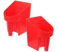 iplusmile Plastic Feed Shovel, 2pcs Horse Grain Scoop with Ergonomic Handle and Smooth Edges for Farm Feeding