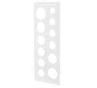 iplusmile Plastic Fruit Diameter Measuring Ruler Tool White Plastic Material with Accurate Diameter Measuring Function for Farm and Fruit Shop Use for Business and Agricultural Applications