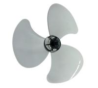 iplusmile Plastic Pedestal Fan Replacement Leaves Easy Install Household Cooling Fan Spare Parts with Nut Cover Supply for Quiet Operation and Convenient Cleaning