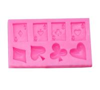 iplusmile Poker Shape Silicone Mold for DIY Chocolate Candy and Cookie Baking, Flexible Reusable Baking Tool for Fondant, Crafting, and Cake Decoration
