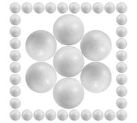 iplusmile Polystyrene Balls Round Foam Balls for Craft 50pcs White Can be Painted and Glued and Christmas Decoration for DIY Art Projects, School Crafts