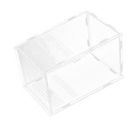 iplusmile Portable Acrylic Enclosure Multifunctional Reptile Habitat Box with Ventilation Secure Locking Mechanism for Breeding Observing Jumping Spiders and Pets