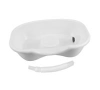 iplusmile Portable Bedside Hair Wash Basin for Elderly and Bedridden Patients Impact Resistant Shampoo Bowl with Efficient Drainage and Easy Use Stopper for Home Care Hospitals and Nursing