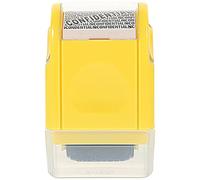 iplusmile Portable Privacy Roller Stamp, Multi-Function Confidential Mail Covering Stamp, Household Identity Protection Ink Roller for Documents and Envelopes, Yellow