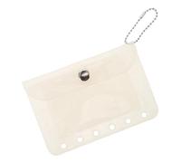 iplusmile Portable Six Clear Photo Sleeve Binder Book Holder with Design for Easy Insertion Removal for Organizing Small Cards Essentials