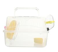 iplusmile Portable Travel Hamster Cage with Panoramic Sunroof, Sturdy Abs Material and Easy to Clean Design, Suitable for Hamsters and Chinchillas the Go