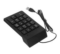 iplusmile Portable Wired Numeric Keypad with 19 Keys USB Number Pad Keyboard for Laptop, Compact Plastic Design Saves Desktop Space, for Finance and Use