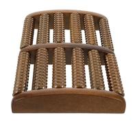 iplusmile Portable Wooden Foot Massage Roller for Deep Tissue Acupoint Stimulation Manual Meridian Therapy Tool for Daily Fatigue Relief and Improved Sleep Compact Natural Wood Massager