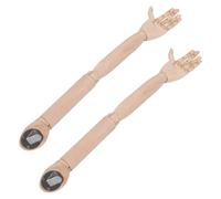 iplusmile Poseable Wooden Hand Mannequin Arm Pair with Flexible Joints, Realistic Female Artist Model Hand for Drawing, Painting Practice, and Art Class Use