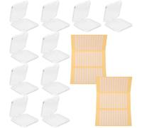 iplusmile Press on Nail Storage Box with 16pcs Fake Nails and 36 Adhesive Strips 7.5×7.5×16cm for DIY and Beauty Salon Use