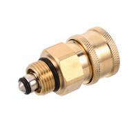 iplusmile Pressure Washer Pump Outlet Fitting High Pressure Hose Connector Adapter M18x1.5mm Copper Alloy Golden for Industrial Equipment and Household Patios Leak Prevention