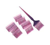 iplusmile Professional Hair Dye Brush Applicator Set with Red and Blue Heads for Salon Hair Coloring Reusable Tint Brush for Root Touch-up