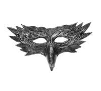 iplusmile PU Halloween Half Mask with Wing Design Lightweight Masquerade Eye Mask for Women Elegant Cosplay Costume Accessory for Halloween Party and Carnival