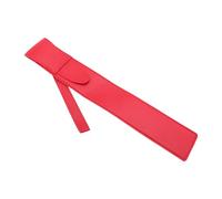 iplusmile Pu Leather Drumstick Storage Bag Hanging Holder Portable Drumstick Carrying Case for Drummers Red Stick Mallet Bag with Travel Strap