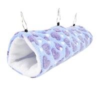 iplusmile Purple Sugar Glider Hammock and Hamster Hanging Tunnel Made of Soft Cloth, Providing a Safe Hiding Place and Comfortable Bed for Small Pets at Home or Pet Shop
