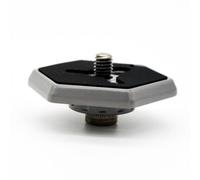 iplusmile Quick Release Adapter Plate 3039 Hexagonal for 3038 3047 | Plastic Base Plate, 3/8"-20 Screw Accessory, Silver Finish, Fits 3055 3055s 3063 Models